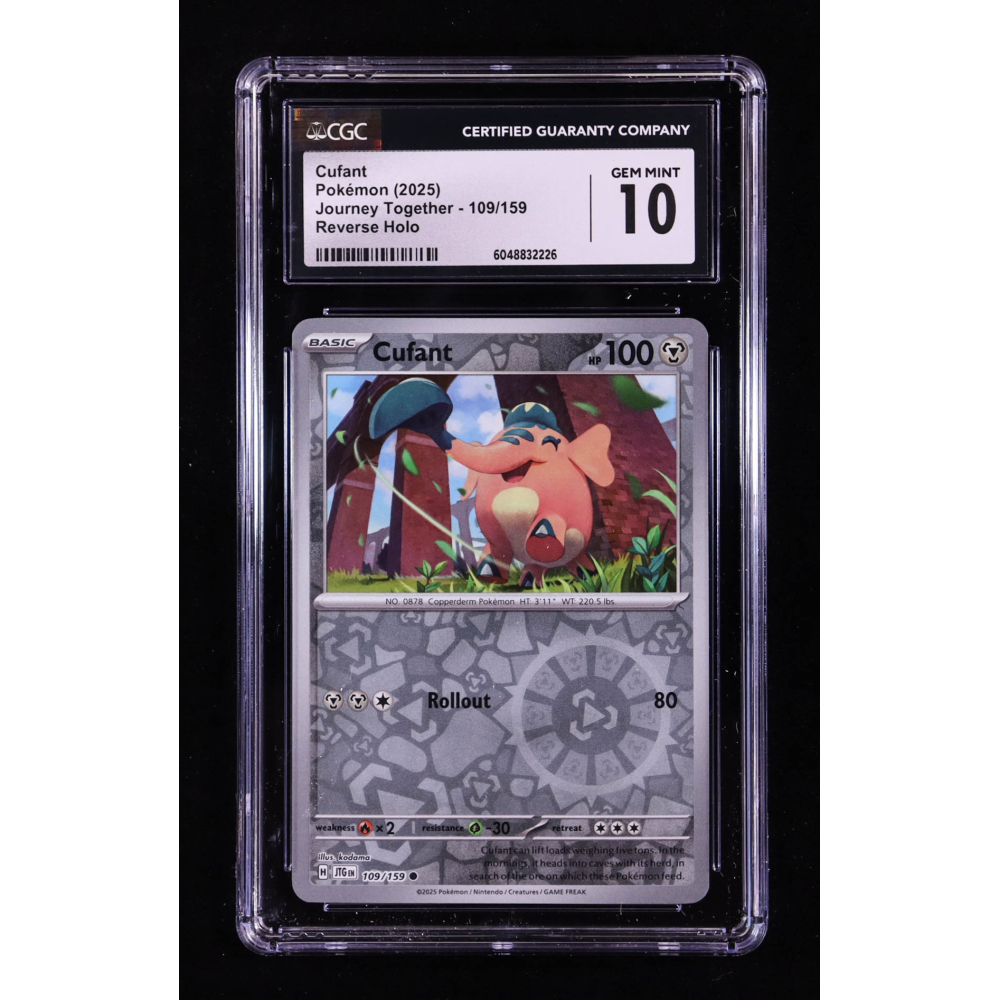Cufant 2025 Pokemon TCG Scarlet & Violet Journey Together #109 REVERSE HOLO (CGC 10) at PristineAuction.com
