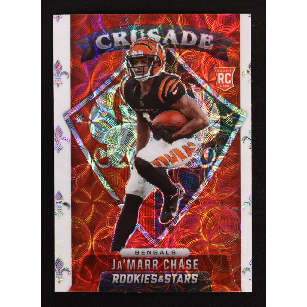 Ja'Marr Chase 2021 Rookies and Stars Crusade Red Scope #26 RC at PristineAuction.com