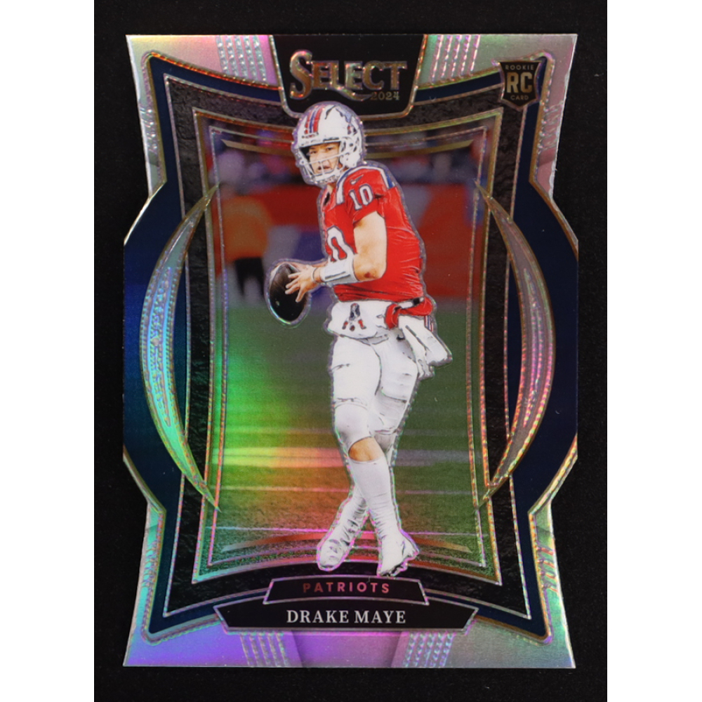 Drake Maye 2024 Select Prizm Silver Die Cut #27 RC at PristineAuction.com