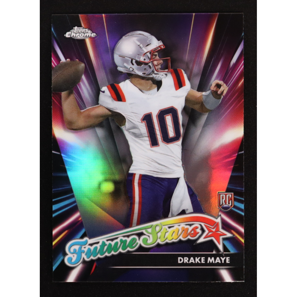 Drake Maye 2024 Topps Chrome Future Stars Refractors #FS3 RC at PristineAuction.com