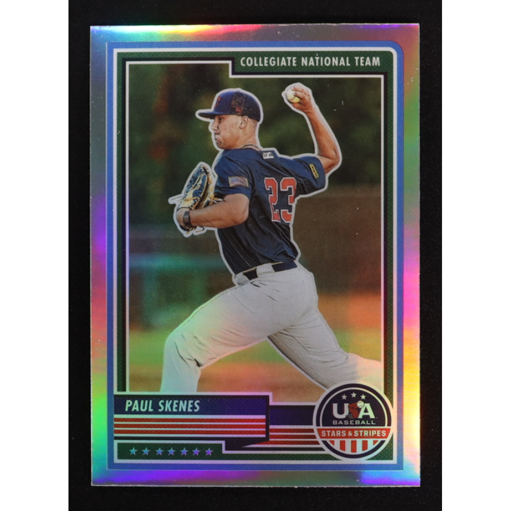 Paul Skenes 2023 USA Baseball Stars and Stripes Silver #87 RC at PristineAuction.com