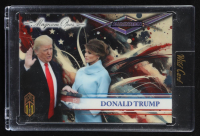 Donald Trump 2025 Wild Card Alumination Trump Inauguration True One Of One Magnum Opus Pollock Rainbow Foil #ACVH-PK-DT7 #1/1 at PristineAuction.com