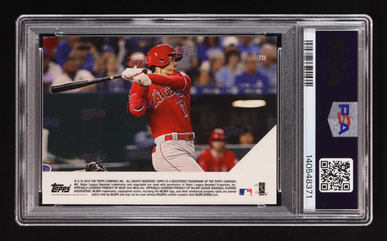 Shohei Ohtani 2018 Topps Now Japanese #72J RC (PSA 10) at PristineAuction.com Shohei Ohtani 2018 Topps Now Japanese #72J RC (PSA 10) at PristineAuction.com