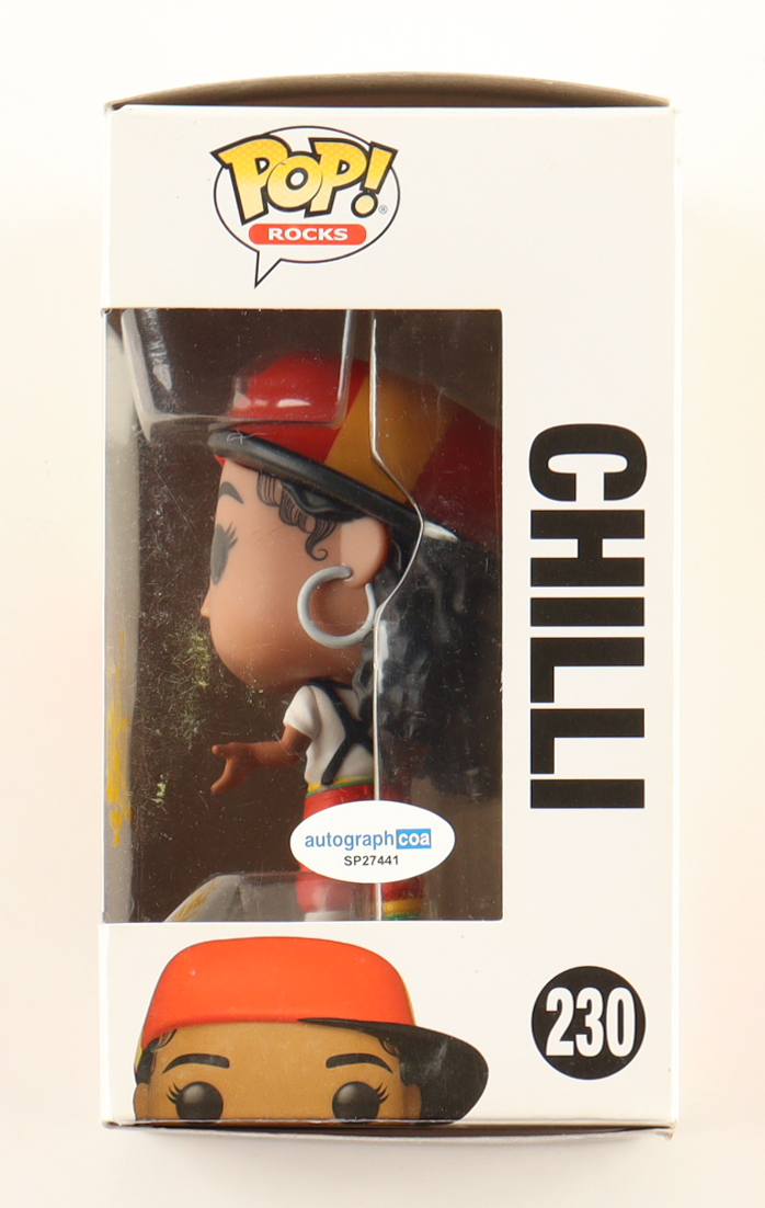 Rozonda Thomas Signed "TLC" #230 Chilli Funko Pop! Vinyl Figure (ACOA) at PristineAuction.com Rozonda Thomas Signed "TLC" #230 Chilli Funko Pop! Vinyl Figure (ACOA) at PristineAuction.com