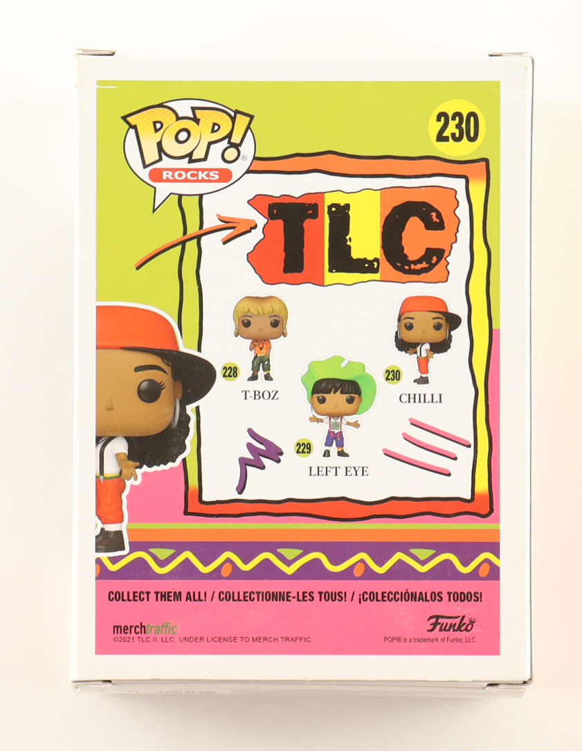 Rozonda Thomas Signed "TLC" #230 Chilli Funko Pop! Vinyl Figure (ACOA) at PristineAuction.com Rozonda Thomas Signed "TLC" #230 Chilli Funko Pop! Vinyl Figure (ACOA) at PristineAuction.com