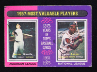 Mickey Mantle / Hank Aaron 1975 Topps #195  MVP at PristineAuction.com