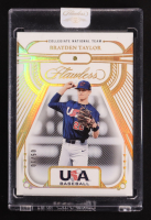 Brayden Taylor 2024 Panini Collegiate National Team Flawless #98 RC #05/10 at PristineAuction.com