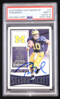 Tom Brady Signed 2016 Panini Contenders Draft Picks #95 (PSA 9 | Auto Grade 10) at PristineAuction.com