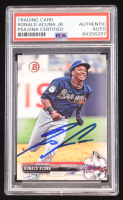 Ronald Acuna Jr. Signed 2017 Bowman Draft #BD39 RC (PSA) at PristineAuction.com