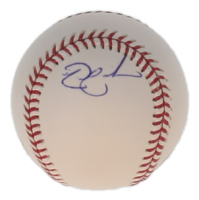 Nick Swisher Signed 2009 World Series Logo OML Baseball (JSA) at PristineAuction.com