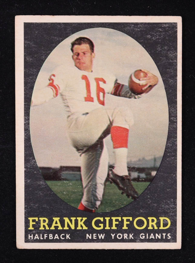 Frank Gifford 1958 Topps #73 at PristineAuction.com Frank Gifford 1958 Topps #73 at PristineAuction.com