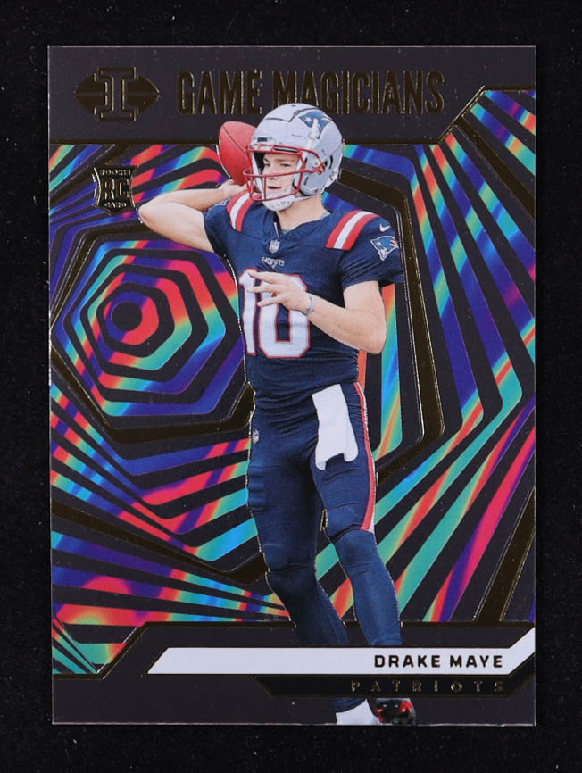 Drake Maye 2024 Panini Illusions Game Magicians #22 RC at PristineAuction.com Drake Maye 2024 Panini Illusions Game Magicians #22 RC at PristineAuction.com