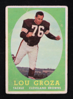 Lou Groza 1958 Topps #52 at PristineAuction.com
