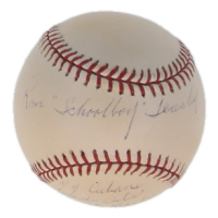 Albert Fred "Red" Schoendienst Signed OML Baseball with Extended Schedule Inscription (JSA) at PristineAuction.com