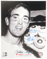 Nolan Ryan & Ellie Rodr&iacute;guez Signed Angels 11x14 Photo Inscribed "6/1/75" (Beckett) at PristineAuction.com