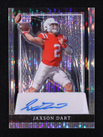 Jaxson Dart 2024 Leaf Pro Set Metal Autographs Pulsar Silver #PAJD1 #04/10 at PristineAuction.com