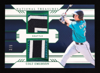 Colt Emerson 2024 Panini National Treasures Game Gear Dual Swatches Emerald Auto #GSD-CE #3/5 at PristineAuction.com