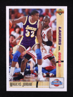 Magic Johnson / Michael Jordan 1991-92 Upper Deck #34 at PristineAuction.com