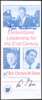 Bill Clinton & Al Gore Signed Leadership For The 21st Century Pamphlet (Beckett) at PristineAuction.com