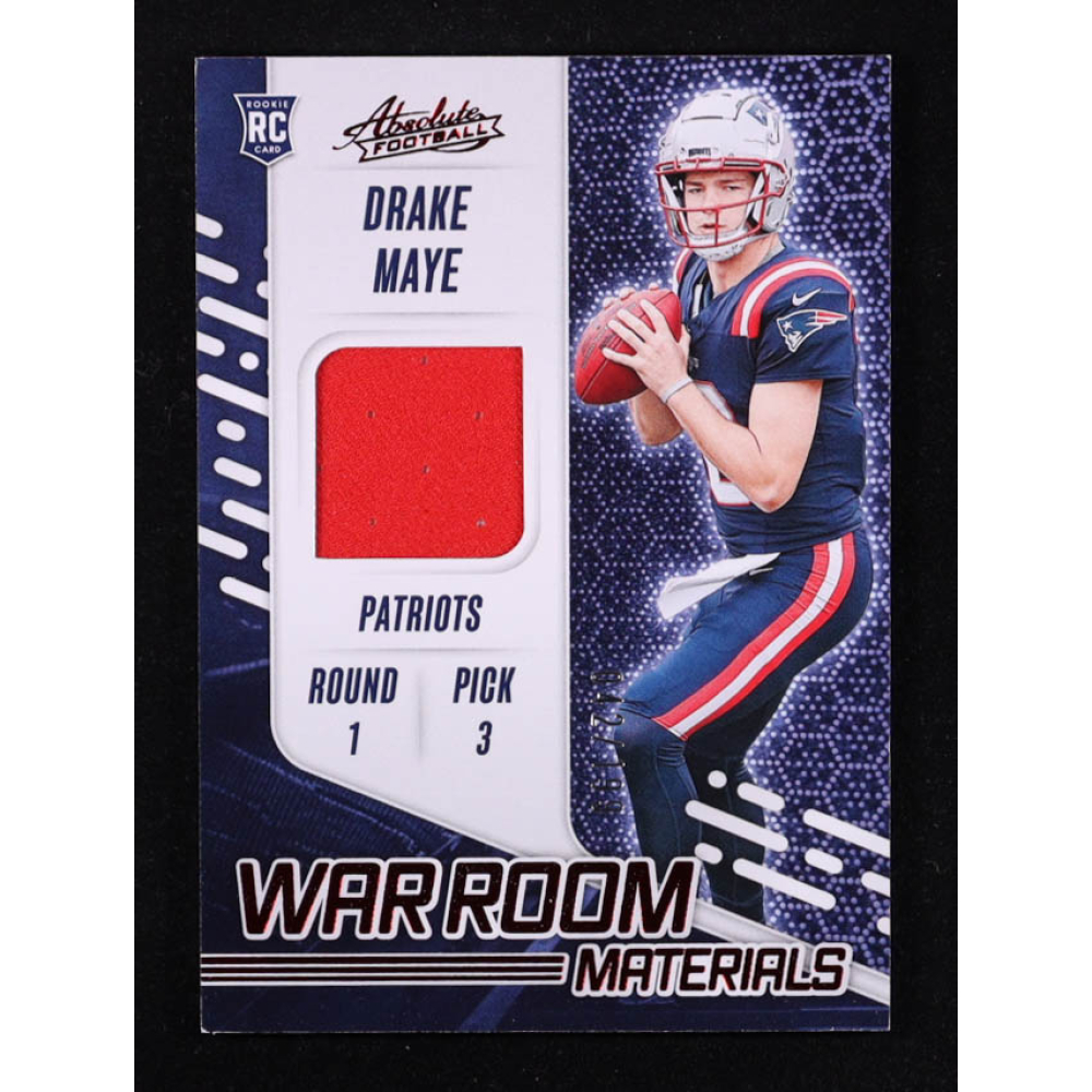 Drake Maye 2024 Absolute War Room Materials #3 #042/199 RC at PristineAuction.com