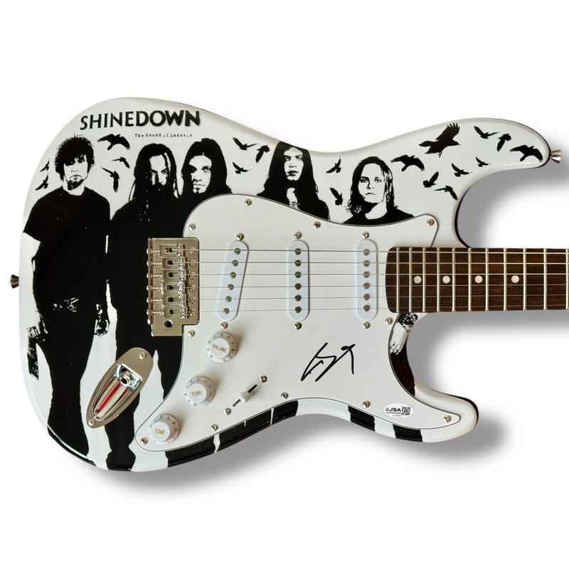 Brent Smith Signed "Shinedown" Custom Stratocaster Guitar (JSA) at PristineAuction.com Brent Smith Signed "Shinedown" Custom Stratocaster Guitar (JSA) at PristineAuction.com