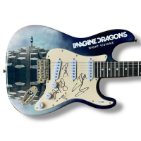 "Imagine Dragons" Stratocaster Guitar Band-Signed By (4) with Dan Reynolds, Wayne Sermon, Ben McKee & Daniel Platzman (JSA) at PristineAuction.com