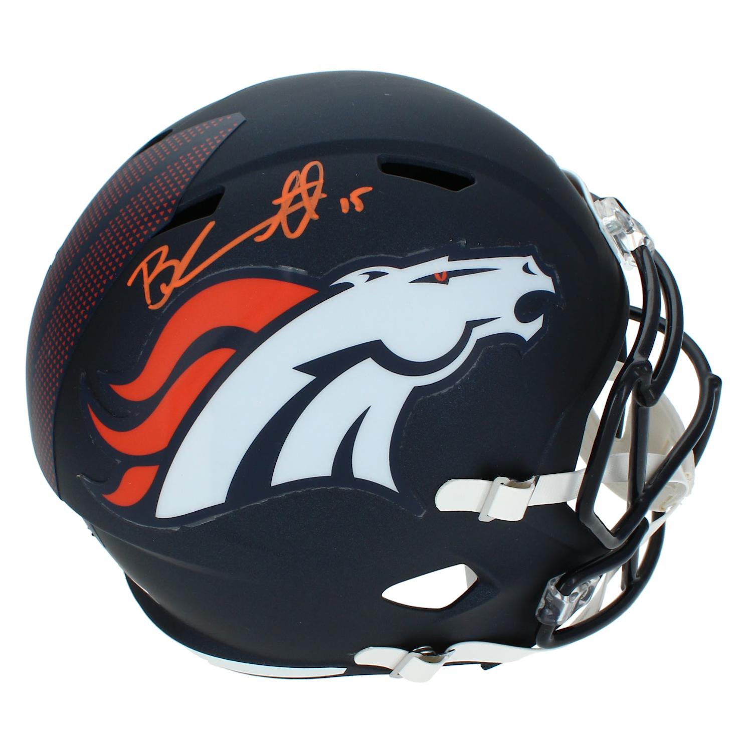 Brandon Marshall Signed Broncos Full-Size Speed Helmet (Beckett) at PristineAuction.com Brandon Marshall Signed Broncos Full-Size Speed Helmet (Beckett) at PristineAuction.com