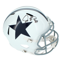 Dez Bryant Signed Cowboys Full-Size Throwback Alternate Speed Helmet (Beckett) at PristineAuction.com