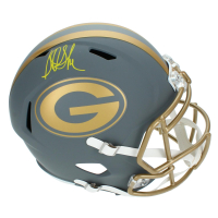 Sterling Sharpe Signed Packers Full-Size Slate Alternate Speed Helmet (Beckett) at PristineAuction.com