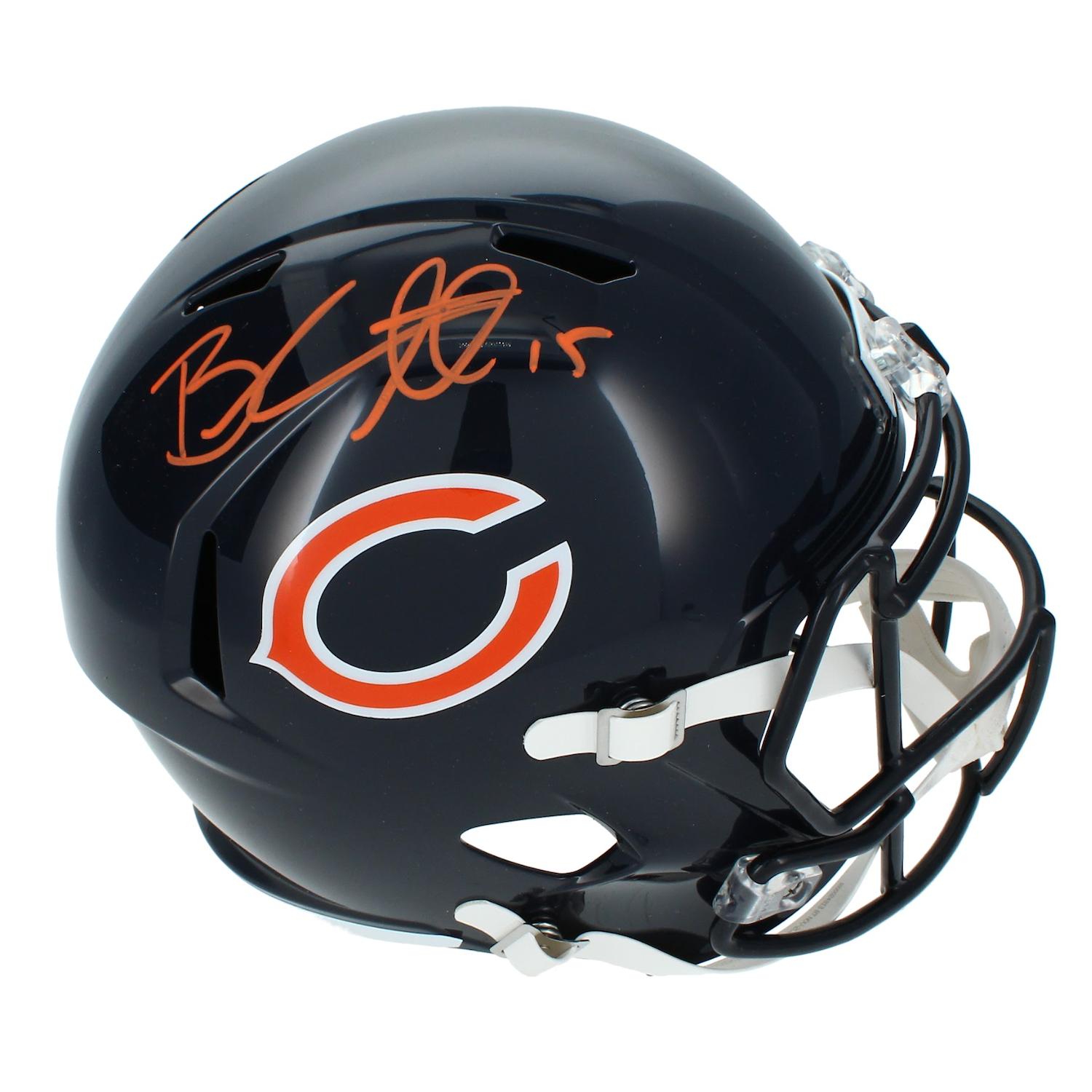 Brandon Marshall Signed Bears Full-Size Speed Helmet (Beckett) at PristineAuction.com Brandon Marshall Signed Bears Full-Size Speed Helmet (Beckett) at PristineAuction.com
