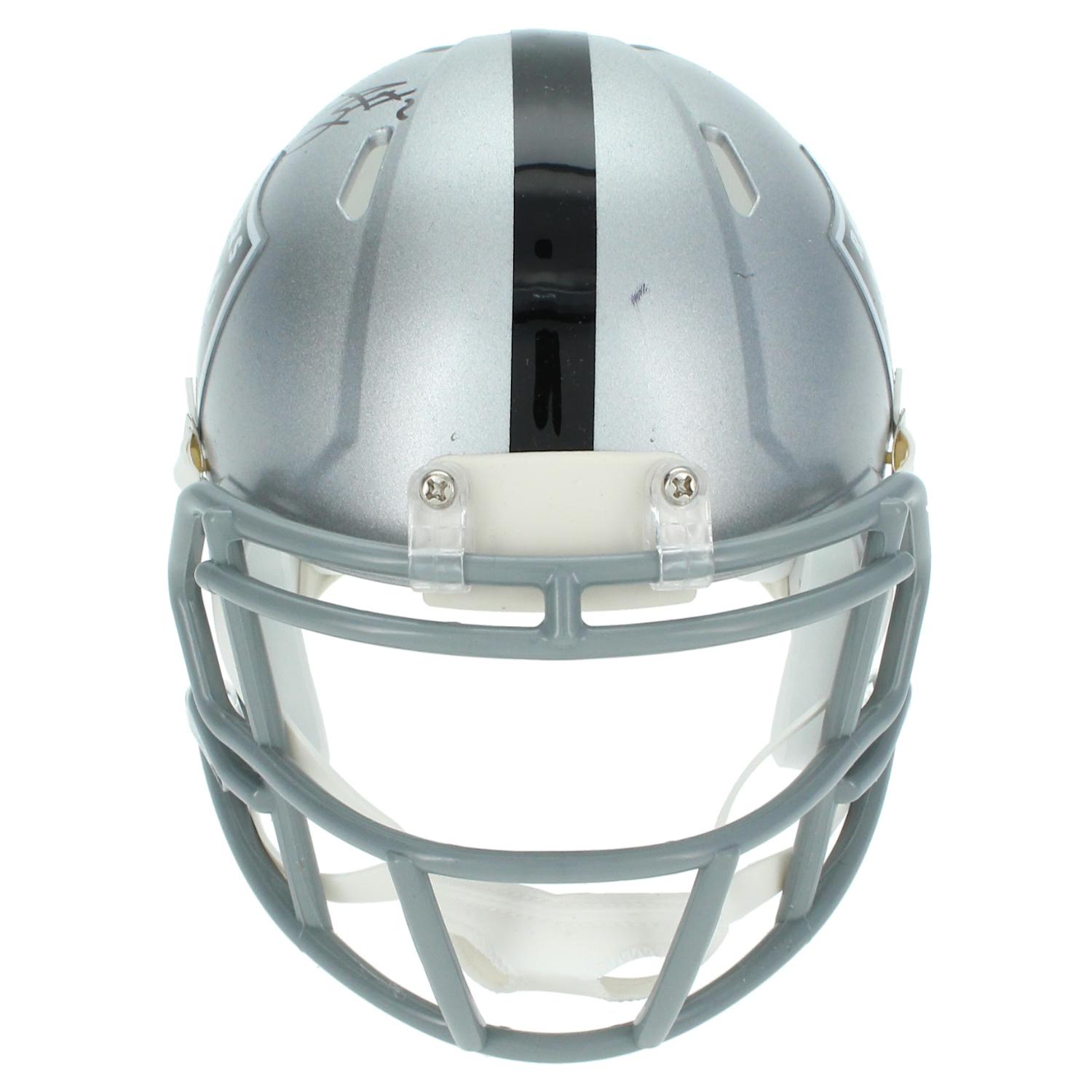 Ashton Jeanty Signed Raiders Speed Mini Helmet (Beckett) at PristineAuction.com Ashton Jeanty Signed Raiders Speed Mini Helmet (Beckett) at PristineAuction.com