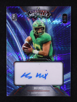 Bo Nix 2023 Wild Card American Metallix Autograph Blue #WMLBNA #07/15 RC at PristineAuction.com