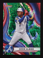 Ozzie Albies 2024 Bowman's Best Green Refractors #7 #93/99 at PristineAuction.com
