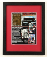 Dale Earnhardt Sr. NASCAR Custom Framed Photo Display With 23kt Gold Trading Card at PristineAuction.com