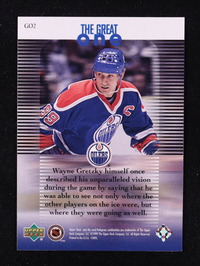 Wayne Gretzky 1999 Wayne Gretzky Living Legend The Great One #GO2 at PristineAuction.com Wayne Gretzky 1999 Wayne Gretzky Living Legend The Great One #GO2 at PristineAuction.com