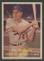 Gil Hodges 1957 Topps #80 at PristineAuction.com