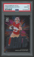 Christian McCaffrey 2024 Donruss Optic Light It Up #16 (PSA 10) at PristineAuction.com