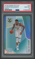 Giannis Antetokounmpo 2018 Panini Status Aqua #24 (PSA 10) at PristineAuction.com