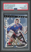 Martin Brodeur 1994 Be A Player Autographs #3 (PSA 7) at PristineAuction.com