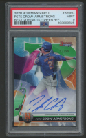 Pete Crow-Armstrong 2020 Bowman's Best / 2020 Autographs Green Refractors #B20PC #92/99 (PSA 9) at PristineAuction.com
