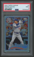 Shohei Ohtani 2024 Topps Chrome 1989 Topps Refractors #89CB5 (PSA 9) at PristineAuction.com