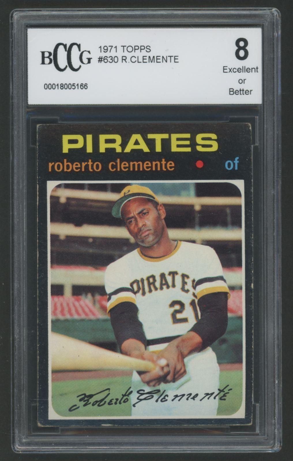 Roberto Clemente 1971 Topps #630 (BCCG 8) at PristineAuction.com Roberto Clemente 1971 Topps #630 (BCCG 8) at PristineAuction.com