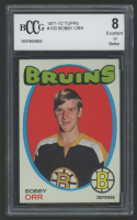 Bobby Orr 1971-72 Topps #100 (BCCG 8) at PristineAuction.com