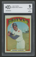 Hank Aaron 1972 Topps #299 (BCCG 9) at PristineAuction.com