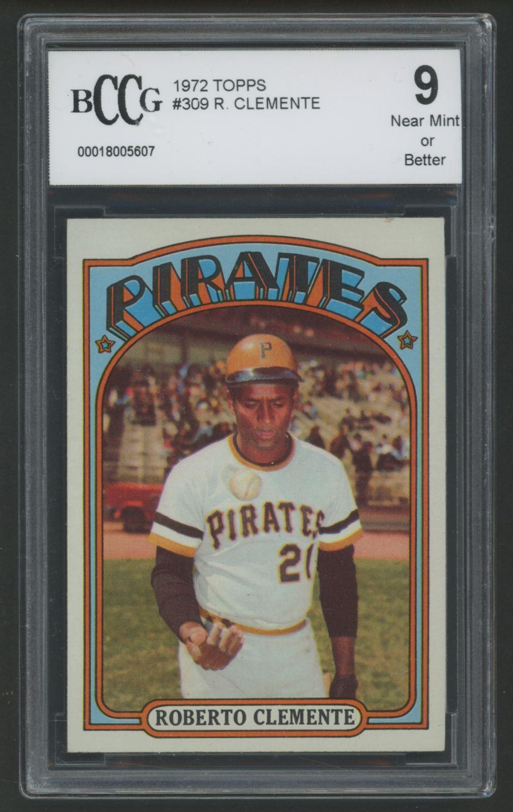Roberto Clemente 1972 Topps #309 (BCCG 9) at PristineAuction.com Roberto Clemente 1972 Topps #309 (BCCG 9) at PristineAuction.com