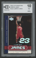LeBron James 2003 UD Superstars #LBJ2 (BCCG 10) at PristineAuction.com