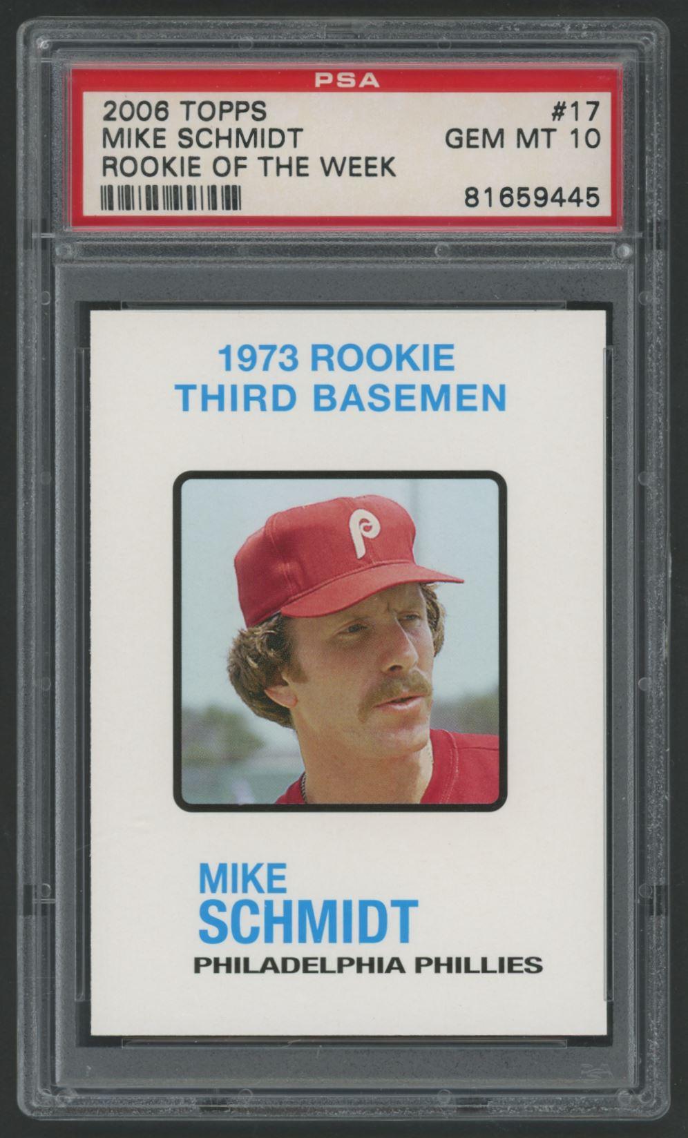 Mike Schmidt 2006 Topps Rookie of the Week #17 73 (PSA 10) at PristineAuction.com Mike Schmidt 2006 Topps Rookie of the Week #17 73 (PSA 10) at PristineAuction.com