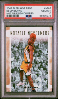 Kevin Durant 2007-08 Fleer Hot Prospects Notable Newcomers #NN-1 RC (PSA 10) at PristineAuction.com