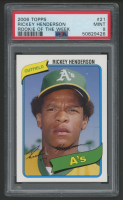 Rickey Henderson 2006 Topps Rookie of the Week #21 (PSA 9) at PristineAuction.com
