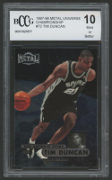 Tim Duncan 1997-98 Metal Universe Championship #72 (BCCG 10) at PristineAuction.com